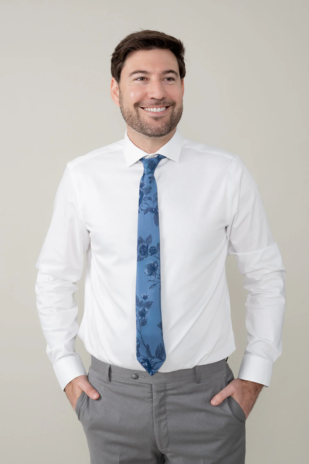 Satin Floral Print Tie | Made To Order - Image 6