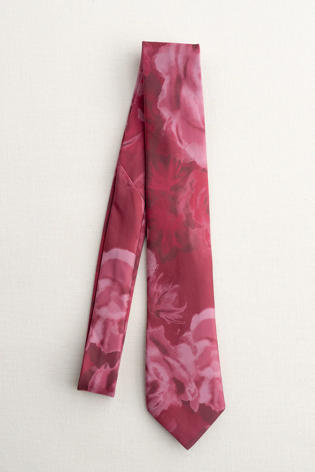 Satin Floral Print Tie | Made To Order - Image 9