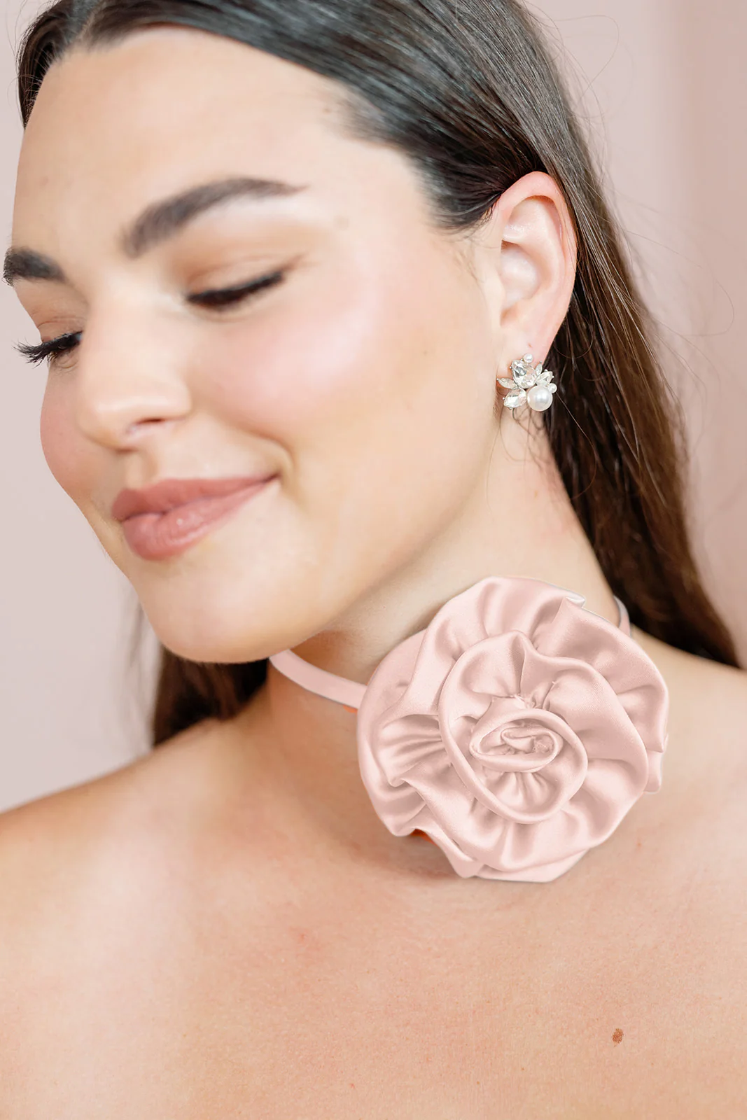 Satin Rose Neck Tie | Made To Order - Image 32