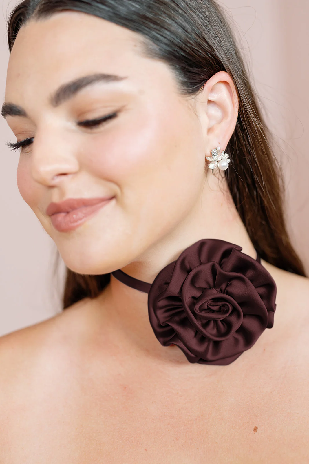 Satin Rose Neck Tie | Made To Order - Image 36