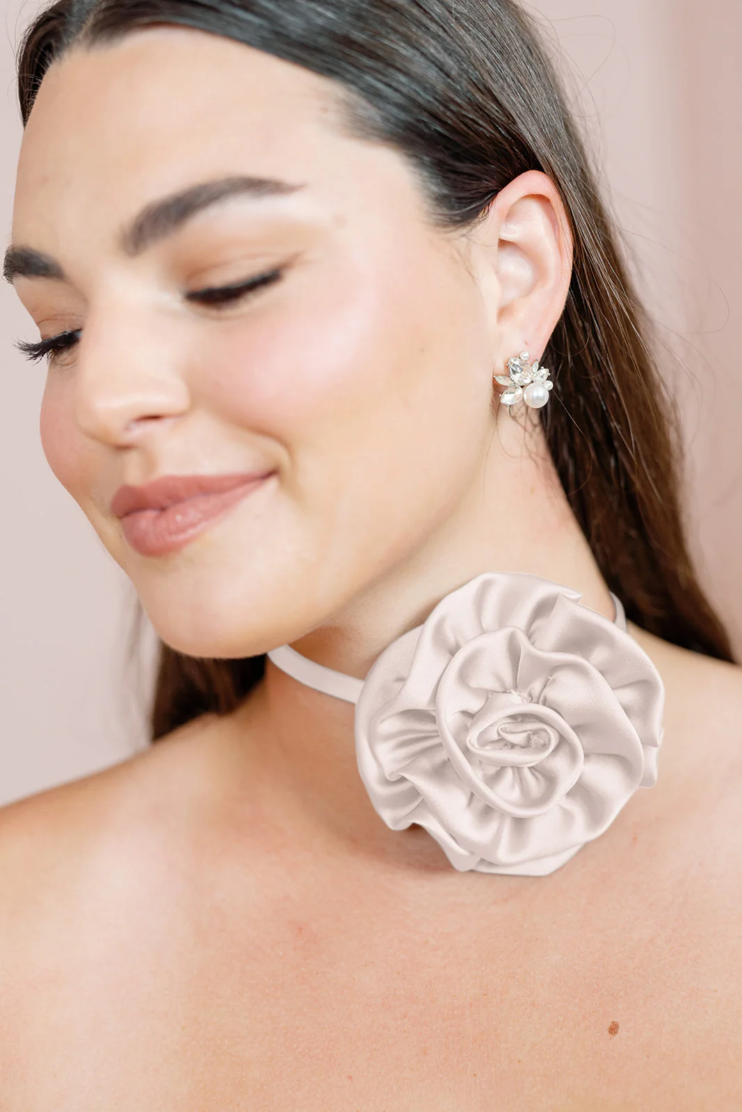 Satin Rose Neck Tie | Made To Order - Image 37