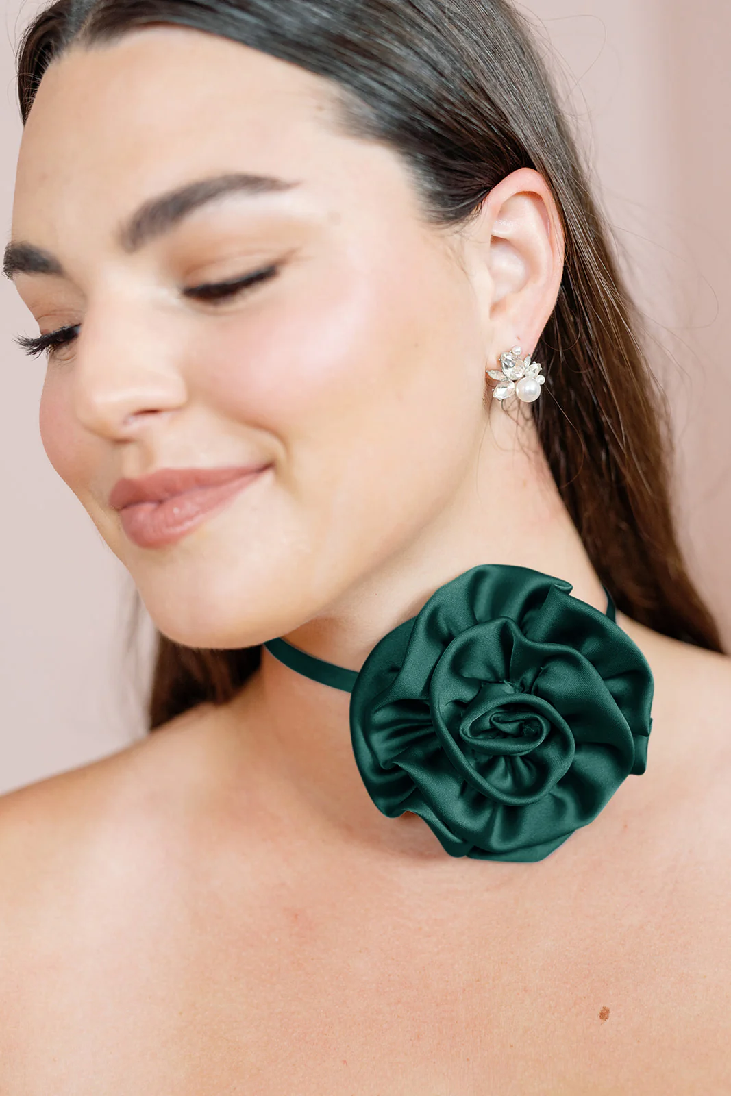 Satin Rose Neck Tie | Made To Order - Image 46