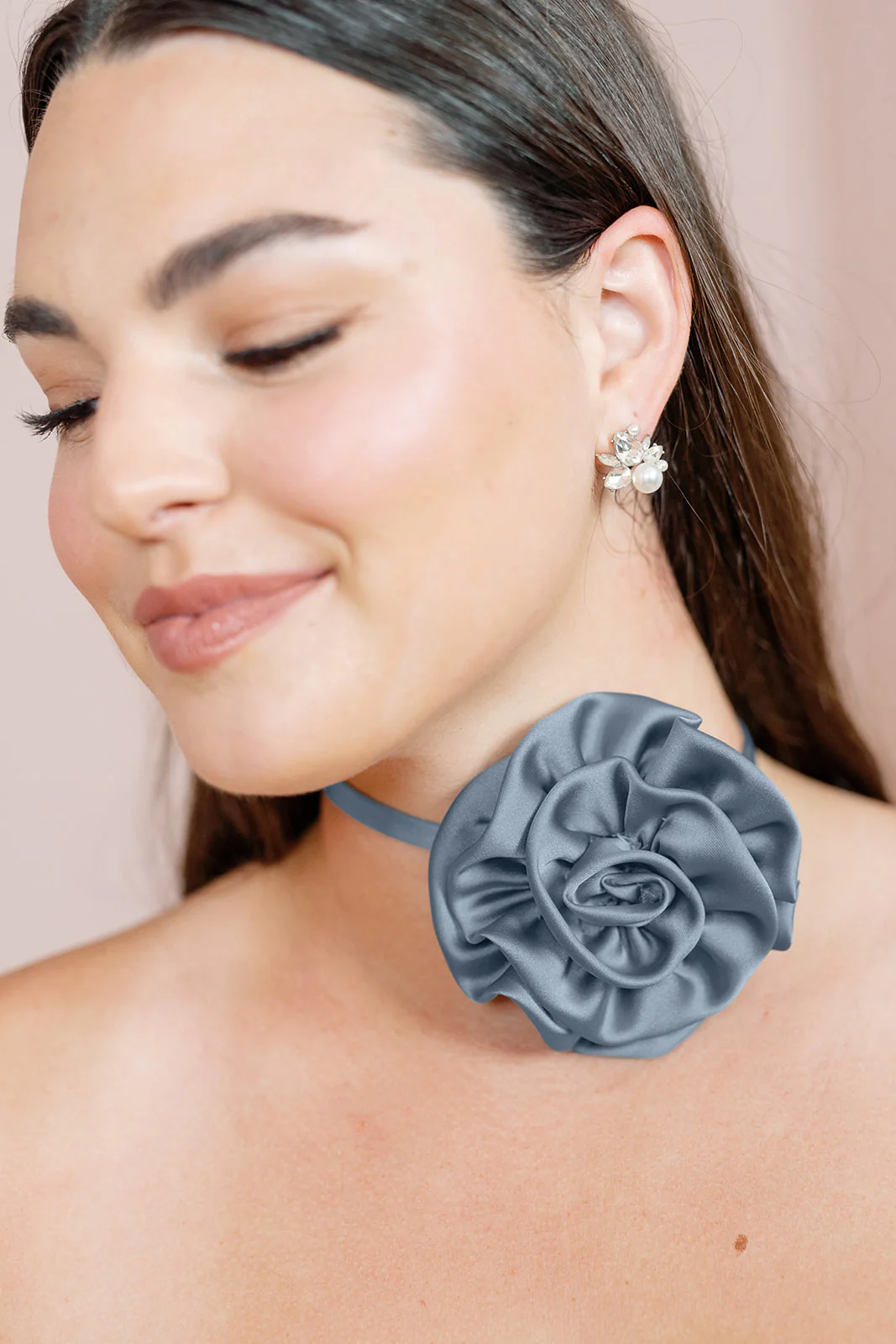 Satin Rose Neck Tie | Made To Order - Image 54