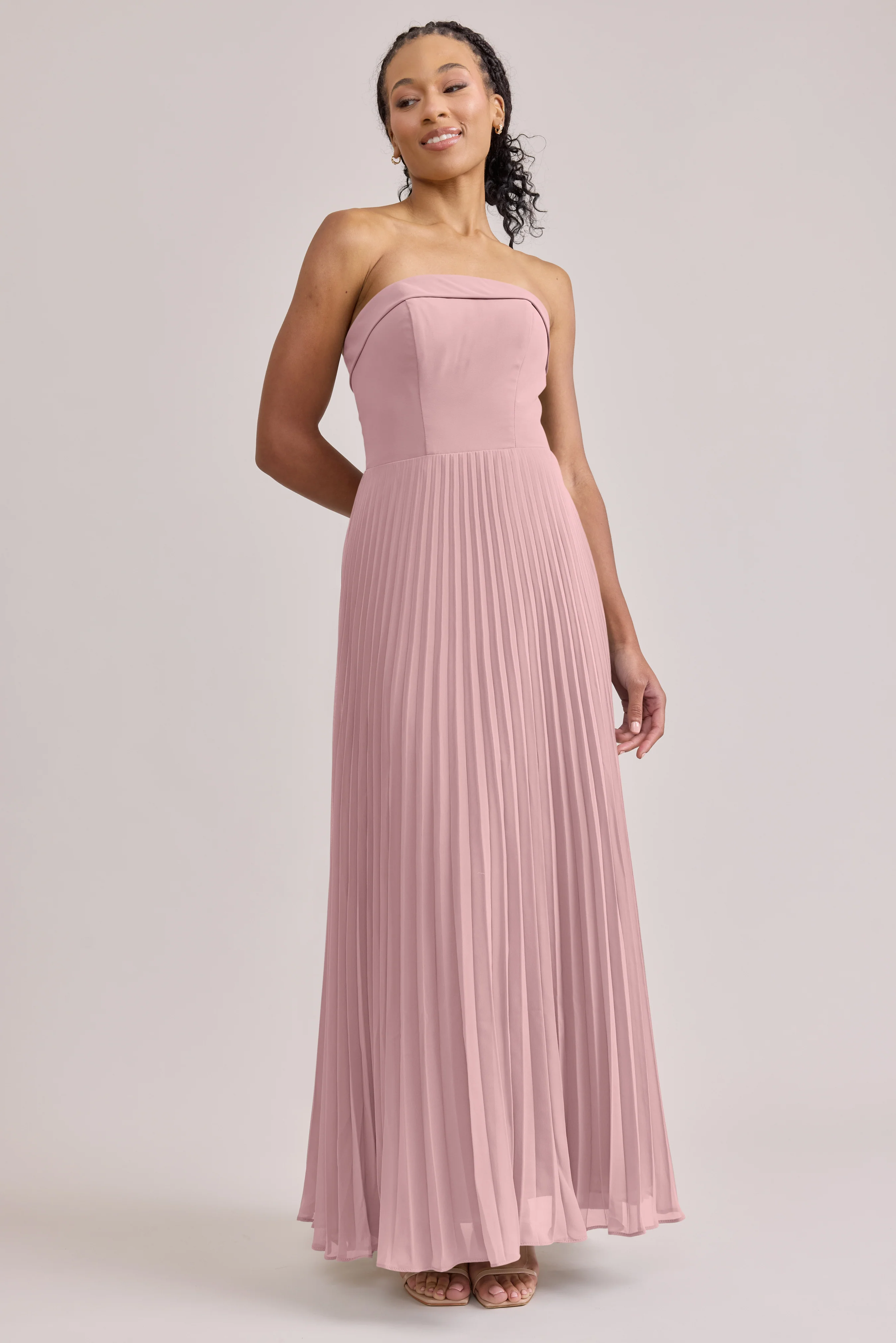 Saylor Chiffon Pleated Dress | Made To Order - Image 48