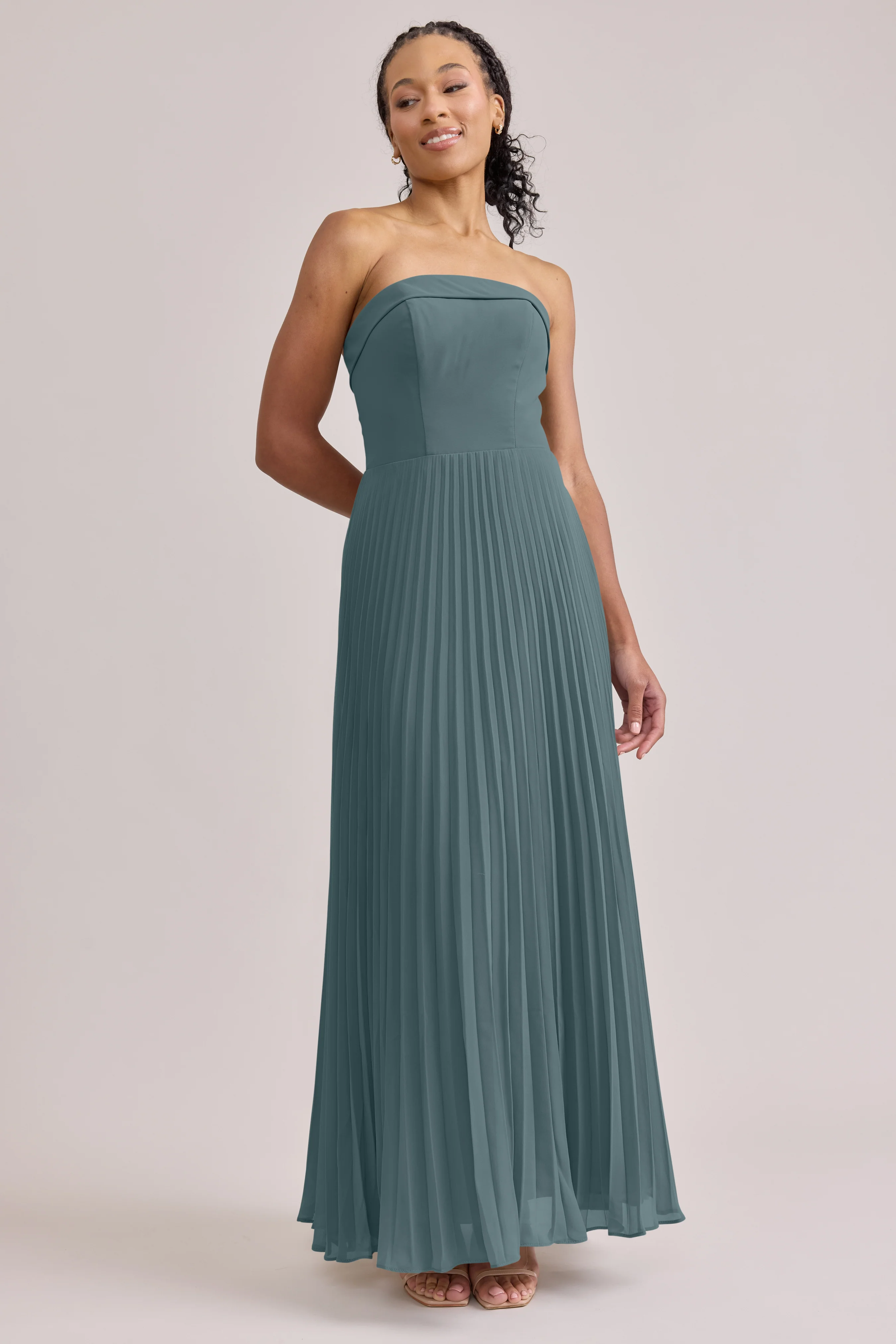 Saylor Chiffon Pleated Dress | Made To Order - Image 56