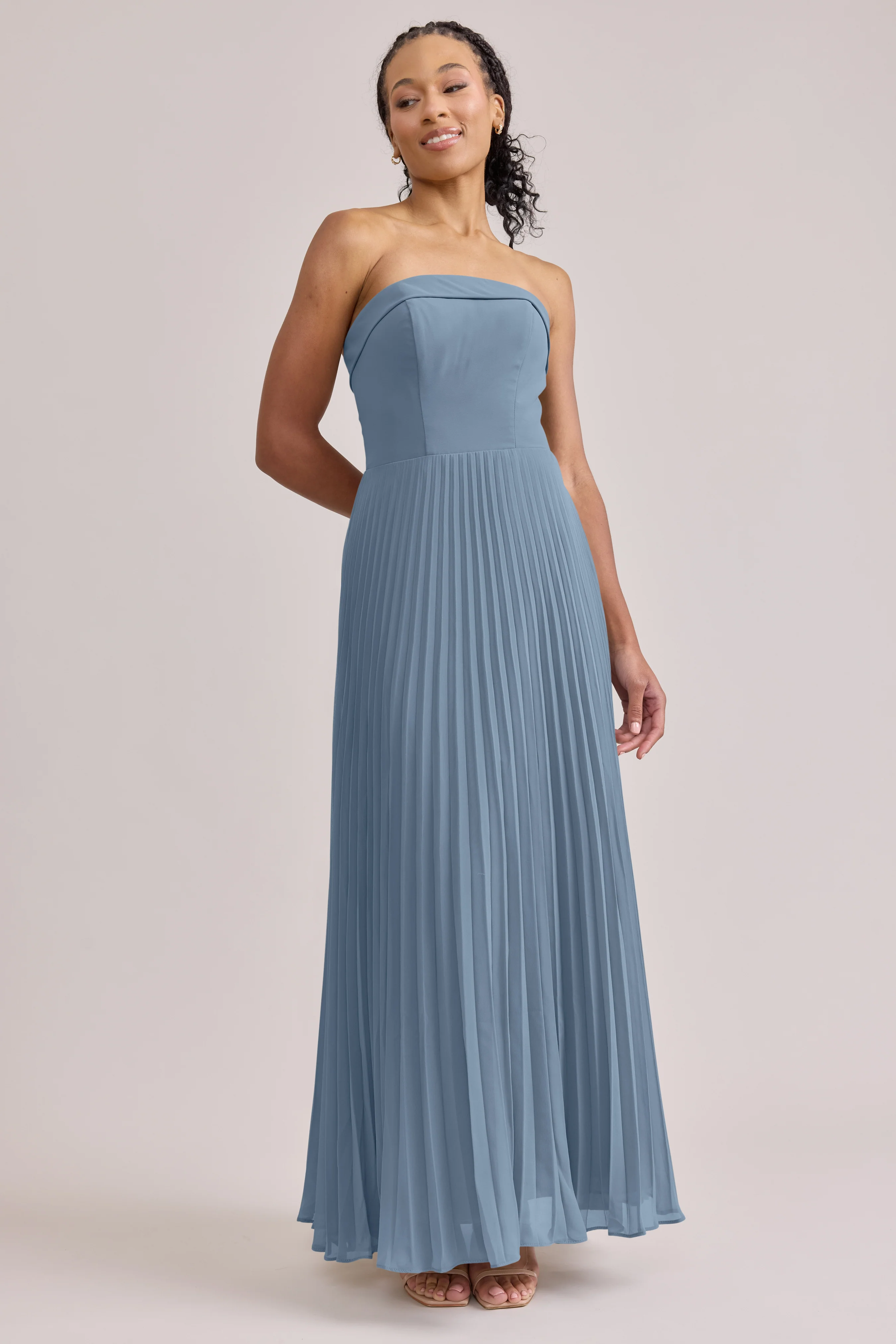 Saylor Chiffon Pleated Dress | Made To Order - Image 58