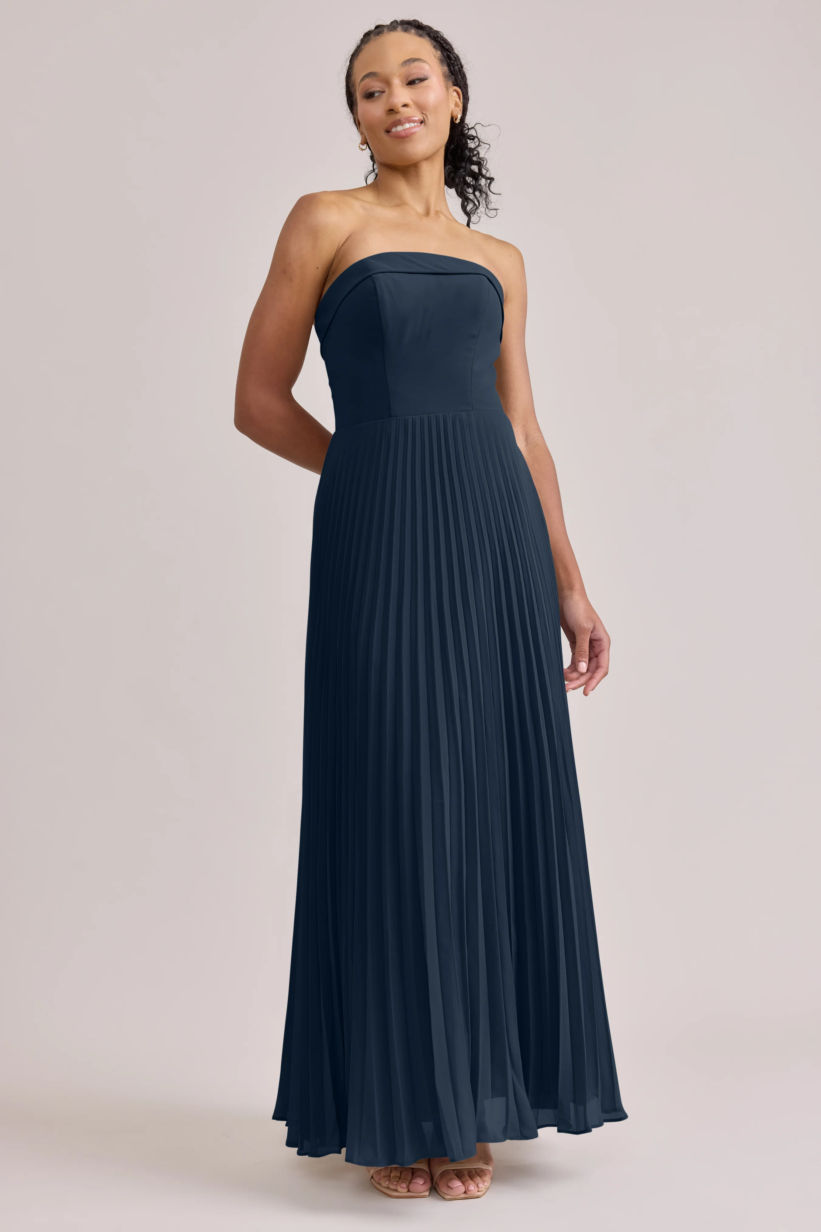 Saylor Chiffon Pleated Dress | Made To Order - Image 73