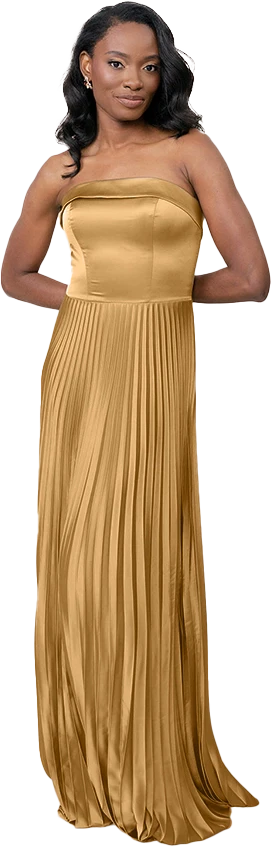 Saylor Satin Pleated Dress | Made To Order - Image 73