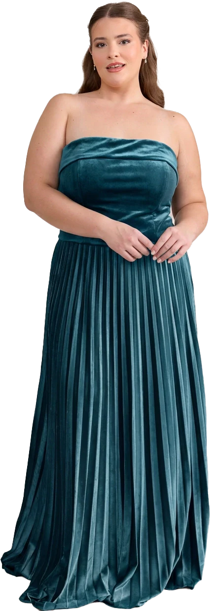Saylor Velvet Pleated Dress | Made To Order - Image 50