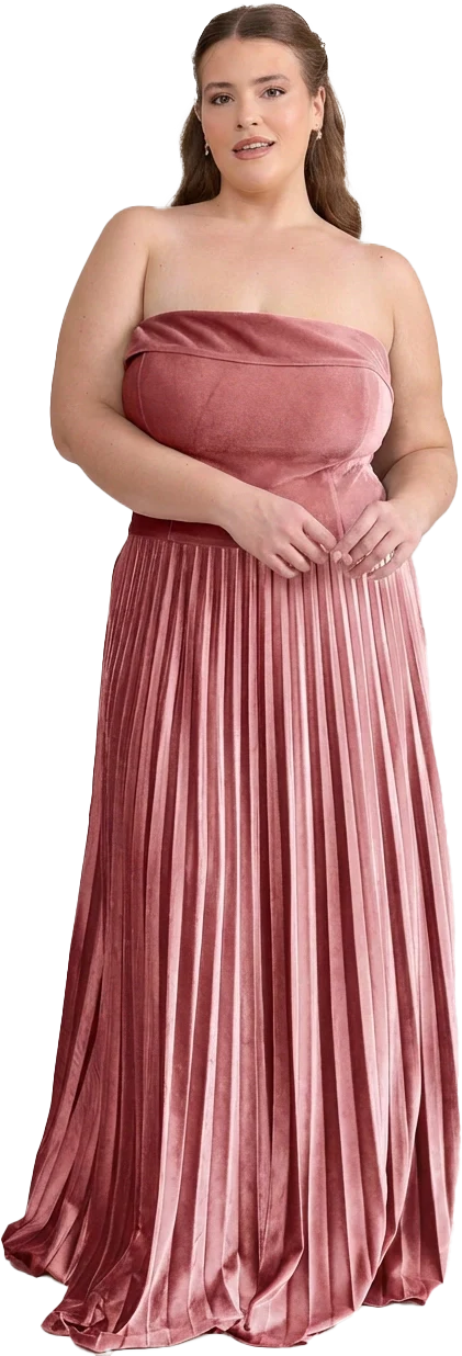 Saylor Velvet Pleated Dress | Made To Order - Image 52