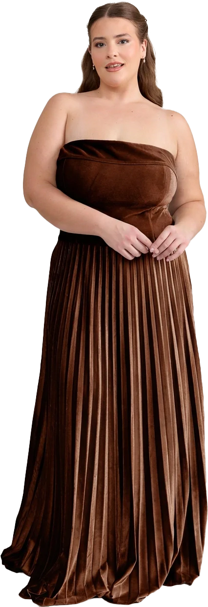 Saylor Velvet Pleated Dress | Made To Order - Image 56
