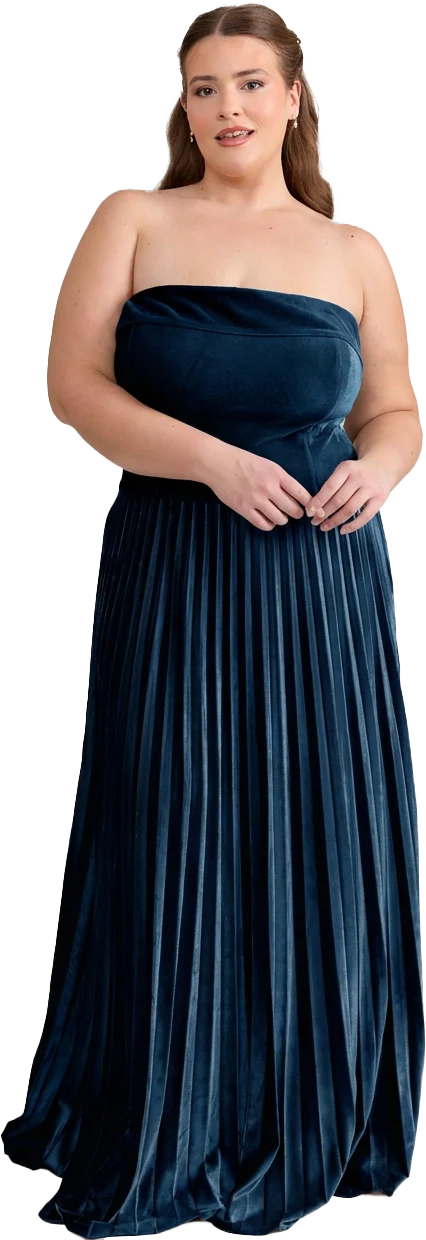 Saylor Velvet Pleated Dress | Made To Order - Image 58