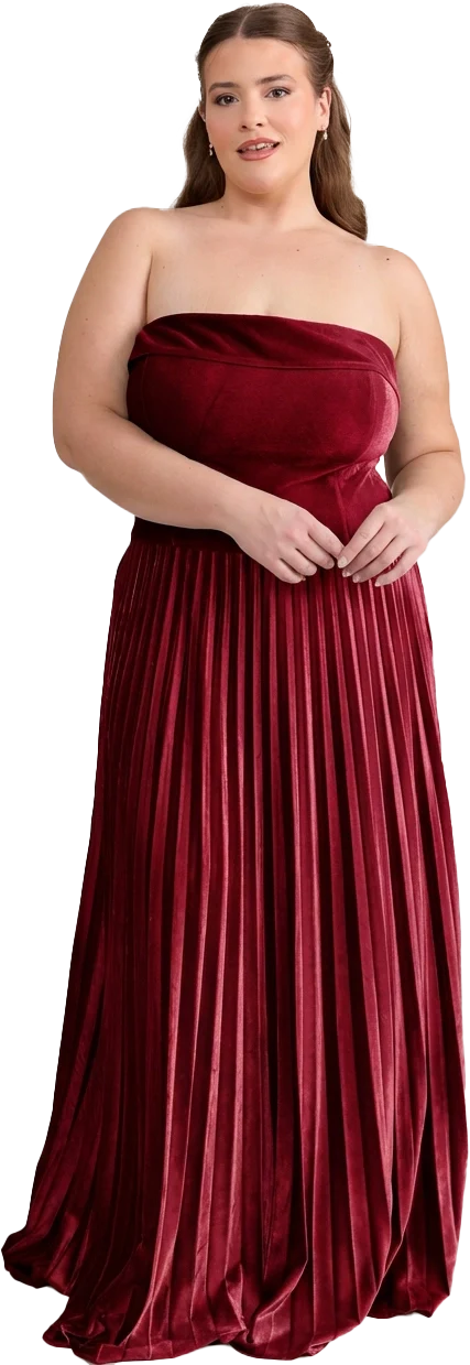 Saylor Velvet Pleated Dress | Made To Order - Image 61