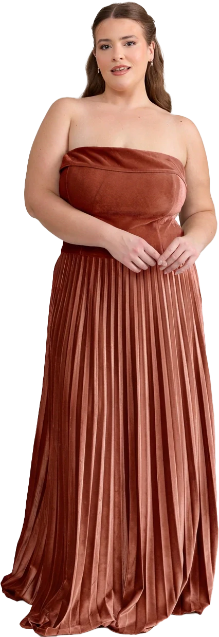 Saylor Velvet Pleated Dress | Made To Order - Image 66