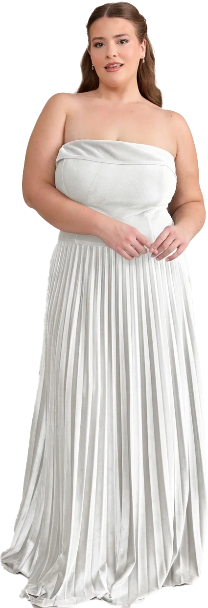 Saylor Velvet Pleated Dress | Made To Order - Image 67