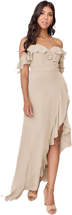 Scarlet Chiffon Dress | Made To Order - Image 105