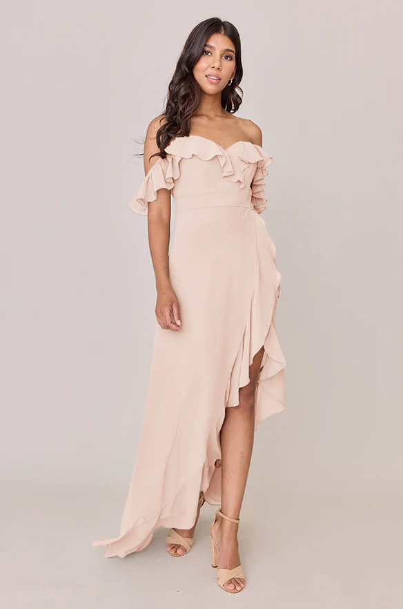 Scarlet Chiffon Dress | Made To Order - Image 12