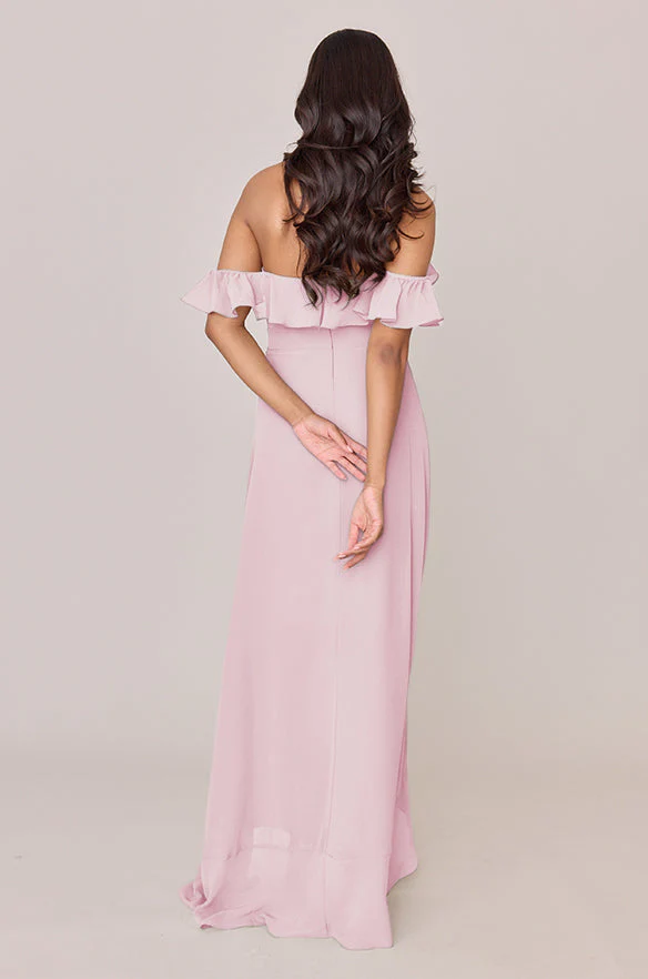 Scarlet Chiffon Dress | Made To Order - Image 152