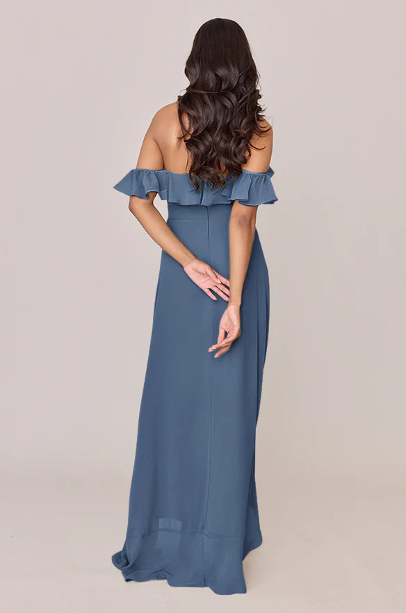 Scarlet Chiffon Dress | Made To Order - Image 31
