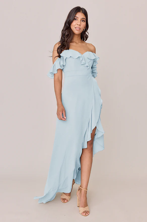 Scarlet Chiffon Dress | Made To Order - Image 44