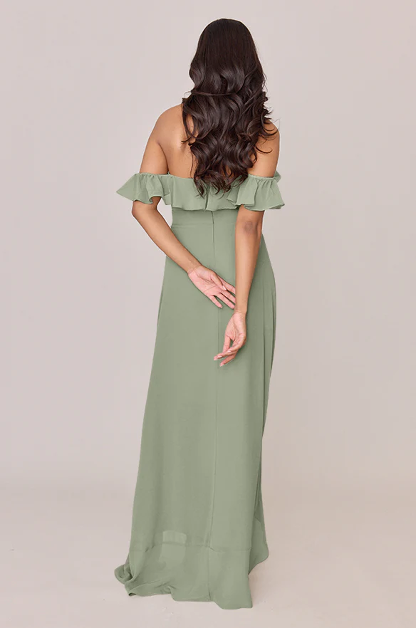 Scarlet Chiffon Dress | Made To Order - Image 57
