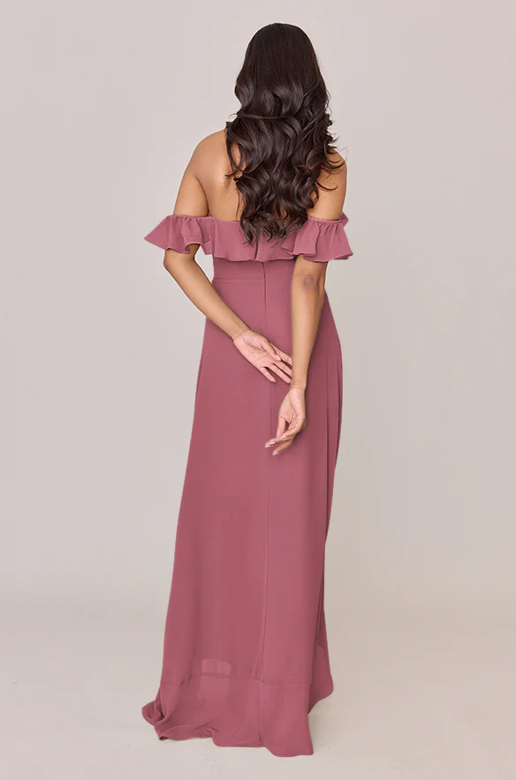 Scarlet Chiffon Dress | Made To Order - Image 77