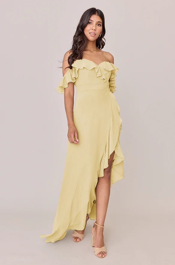 Scarlet Chiffon Dress | Made To Order - Image 96