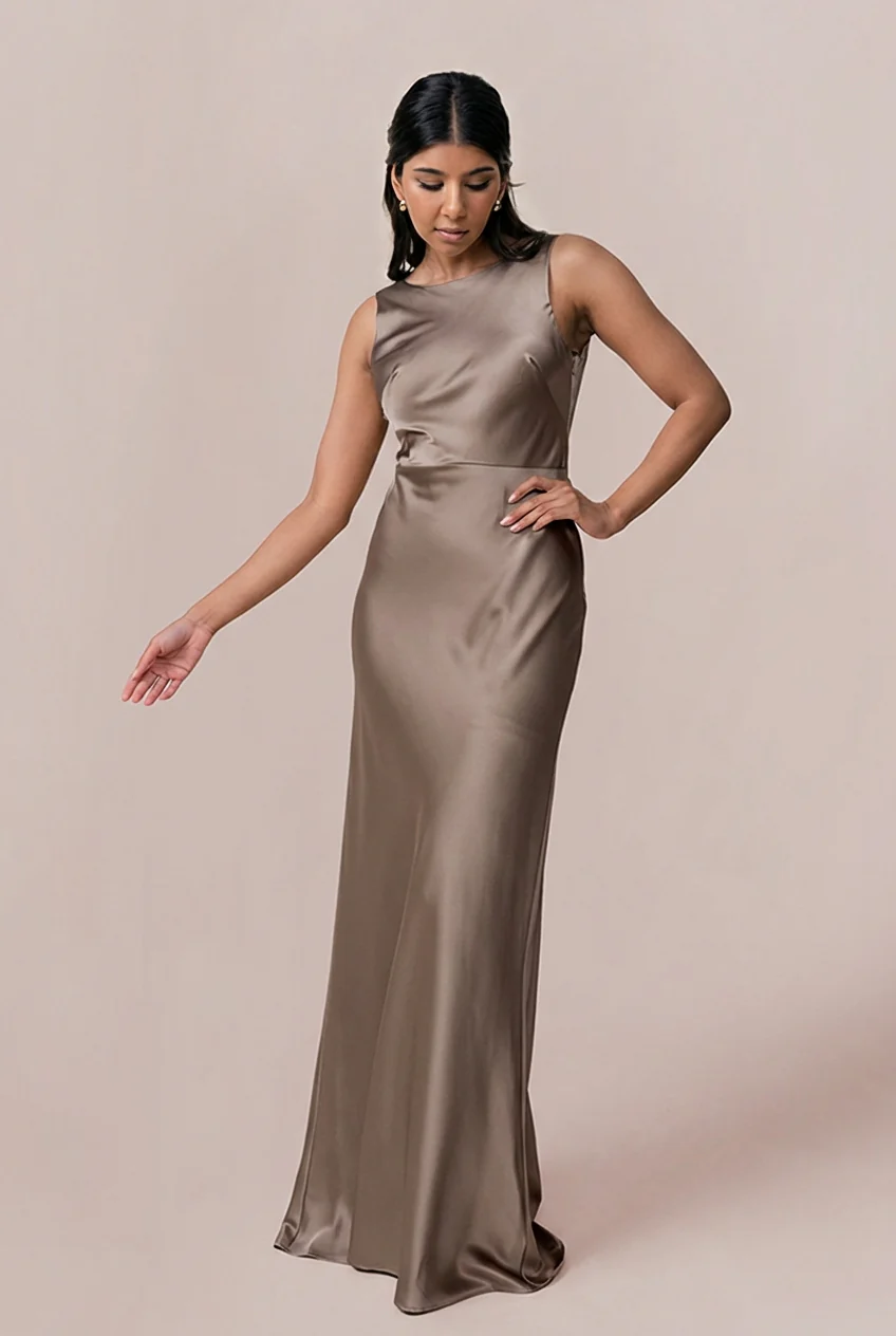 Serena Satin Dress | Made To Order - Image 120