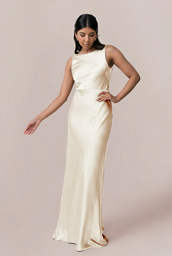 Serena Satin Dress | Made To Order - Image 55