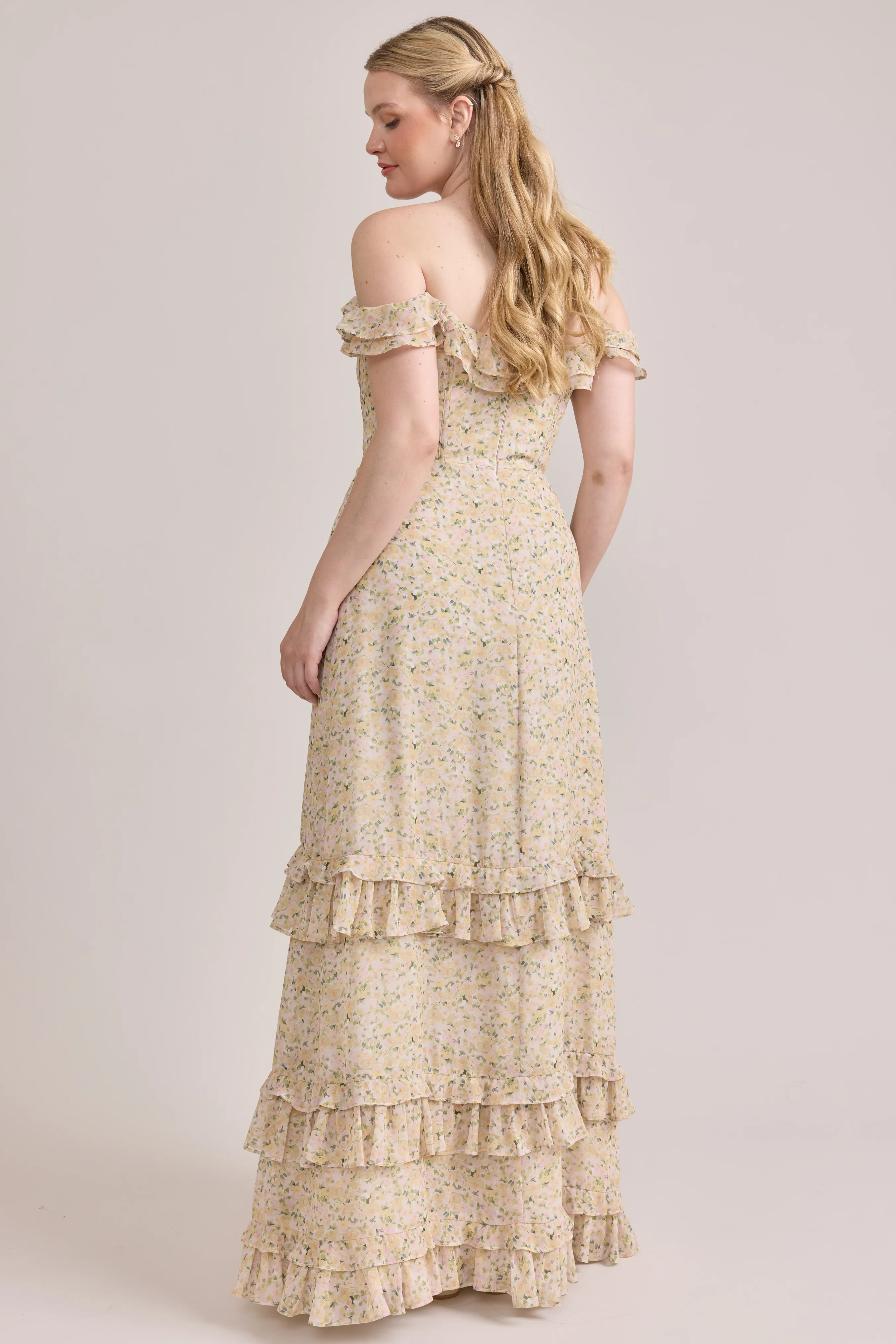Shea Chiffon Floral Print Dress | Made To Order - Image 7