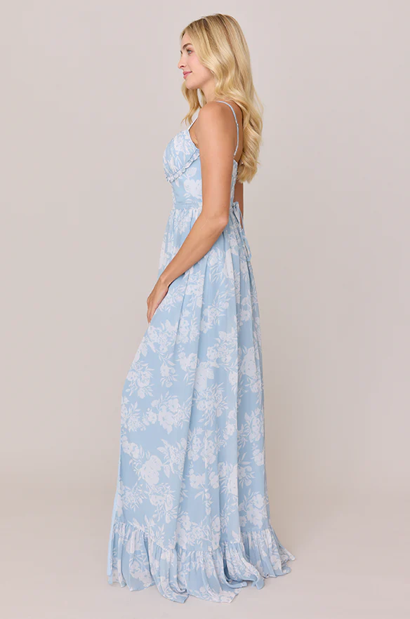 Shylah Chiffon Floral Print Dress | Made To Order - Image 2
