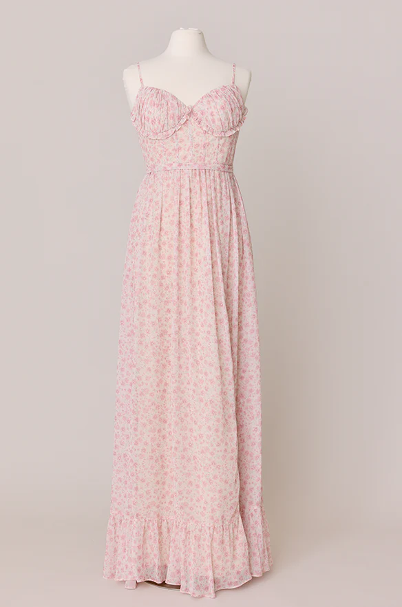 Shylah Chiffon Floral Print Dress | Made To Order - Image 30