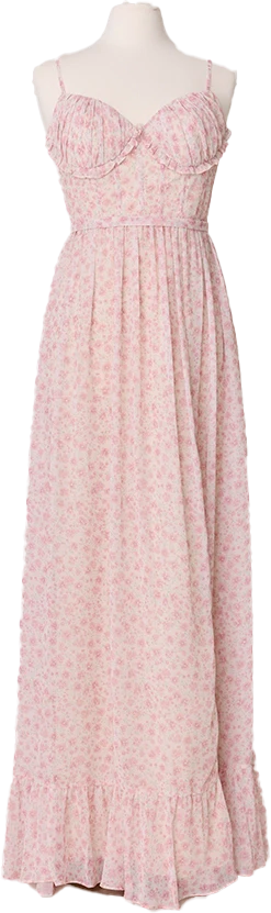 Shylah Chiffon Floral Print Dress | Made To Order - Image 36