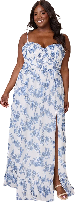 Shylah Chiffon Floral Print Dress | Made To Order - Image 38