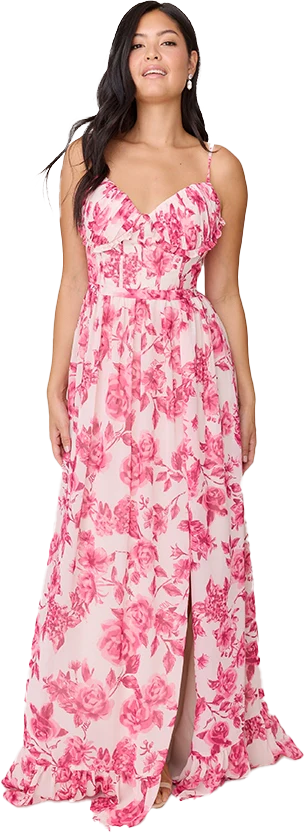 Shylah Chiffon Floral Print Dress | Made To Order - Image 41