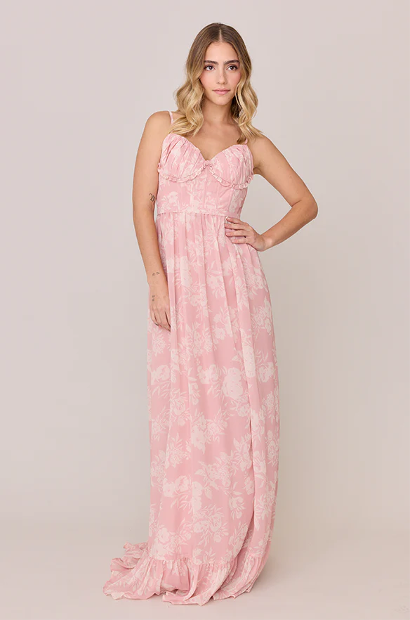 Shylah Chiffon Floral Print Dress | Made To Order - Image 7