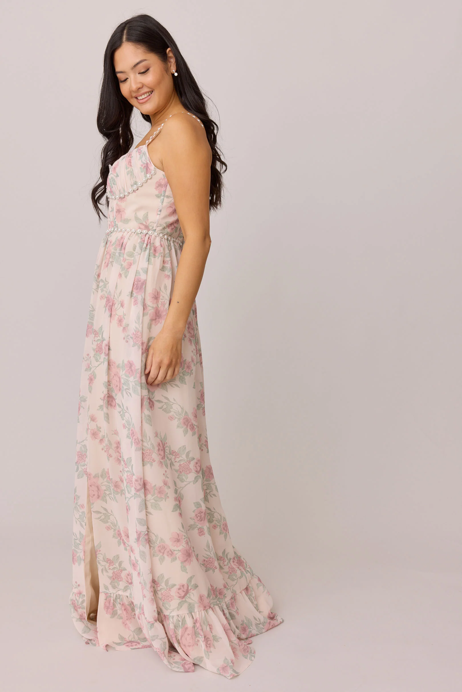 Shylah Luxe Chiffon Floral Print Dress | Made To Order - Image 10