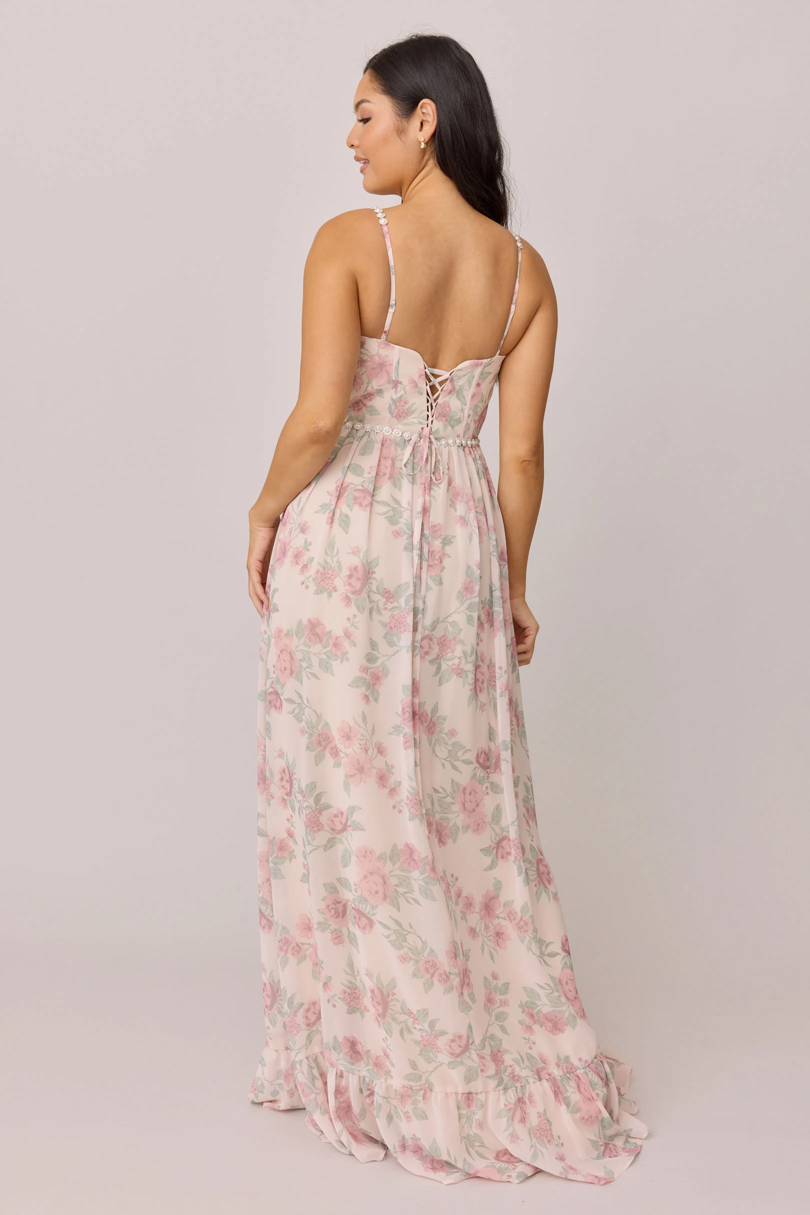 Shylah Luxe Chiffon Floral Print Dress | Made To Order - Image 11