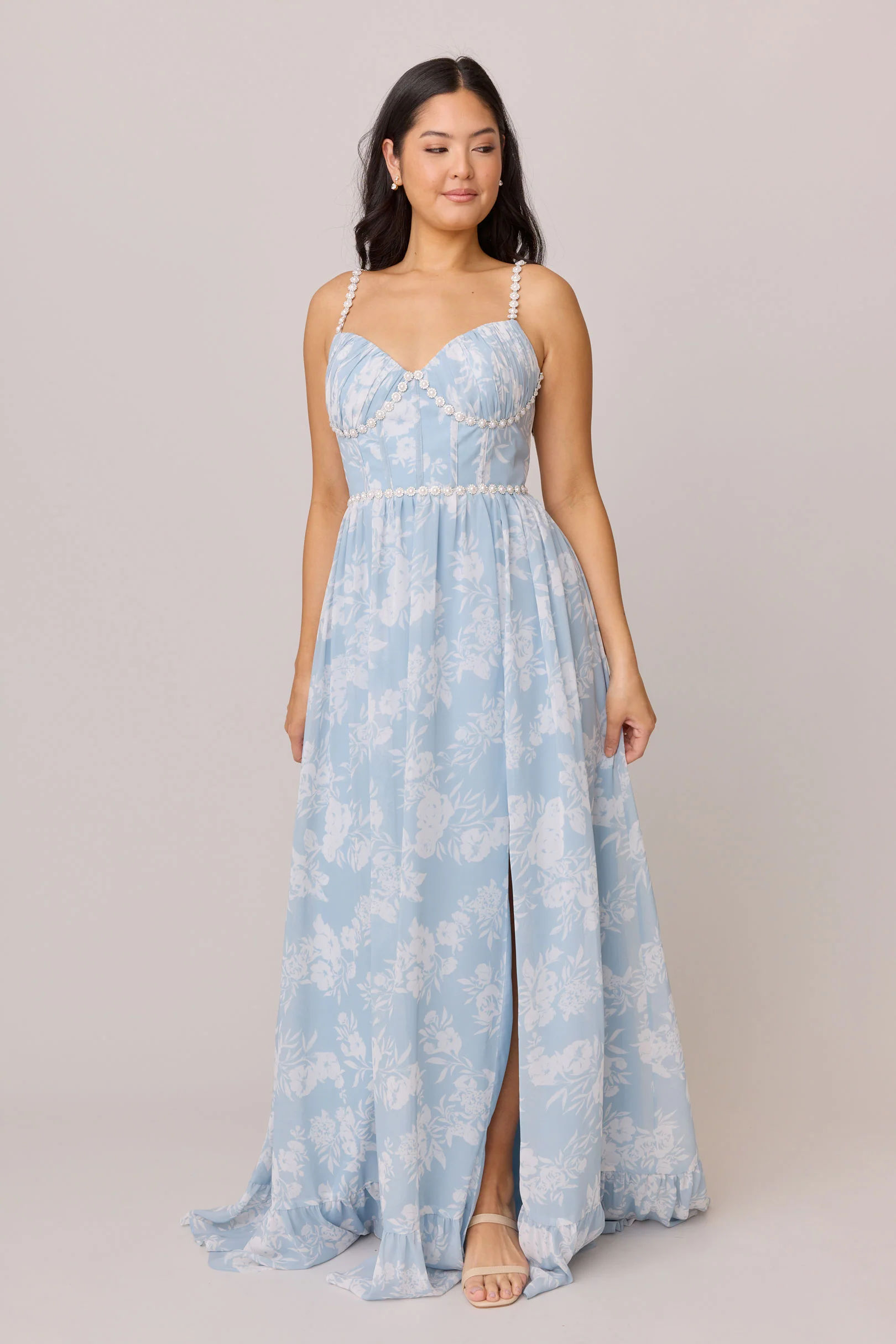 Shylah Luxe Chiffon Floral Print Dress | Made To Order - Image 21