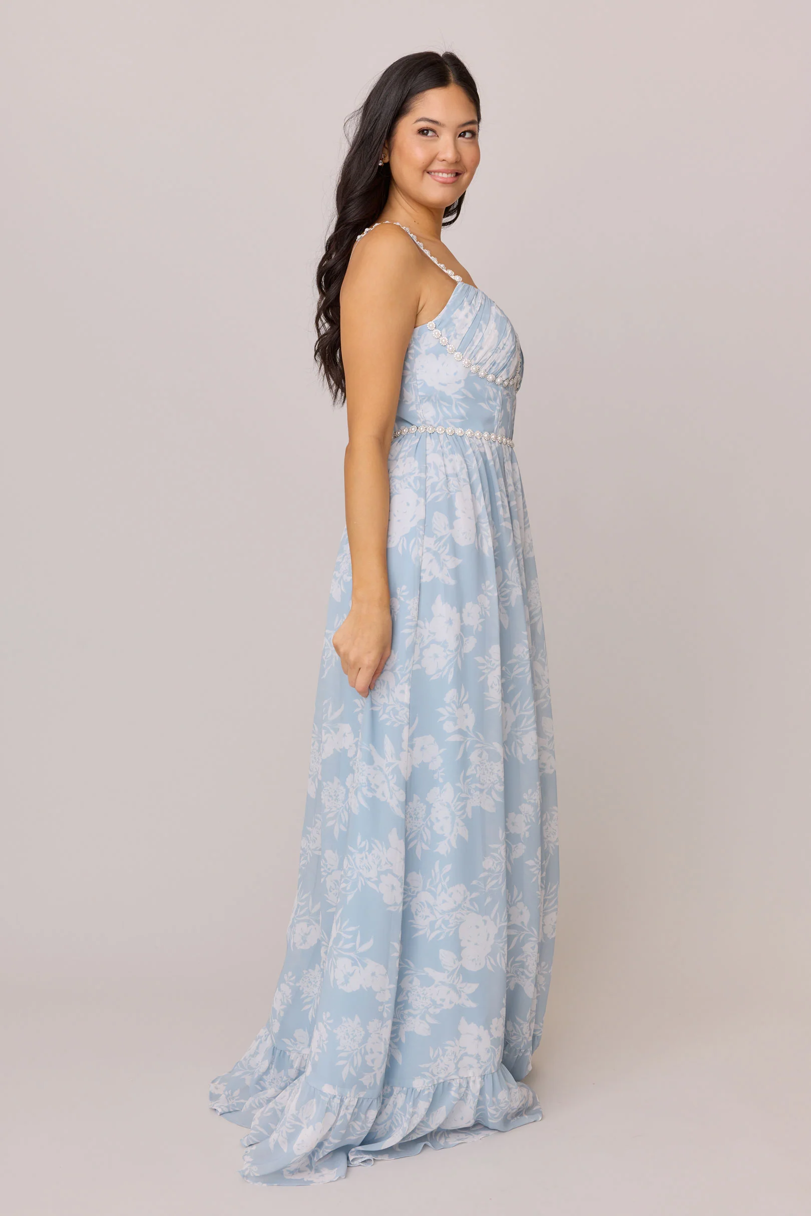 Shylah Luxe Chiffon Floral Print Dress | Made To Order - Image 22