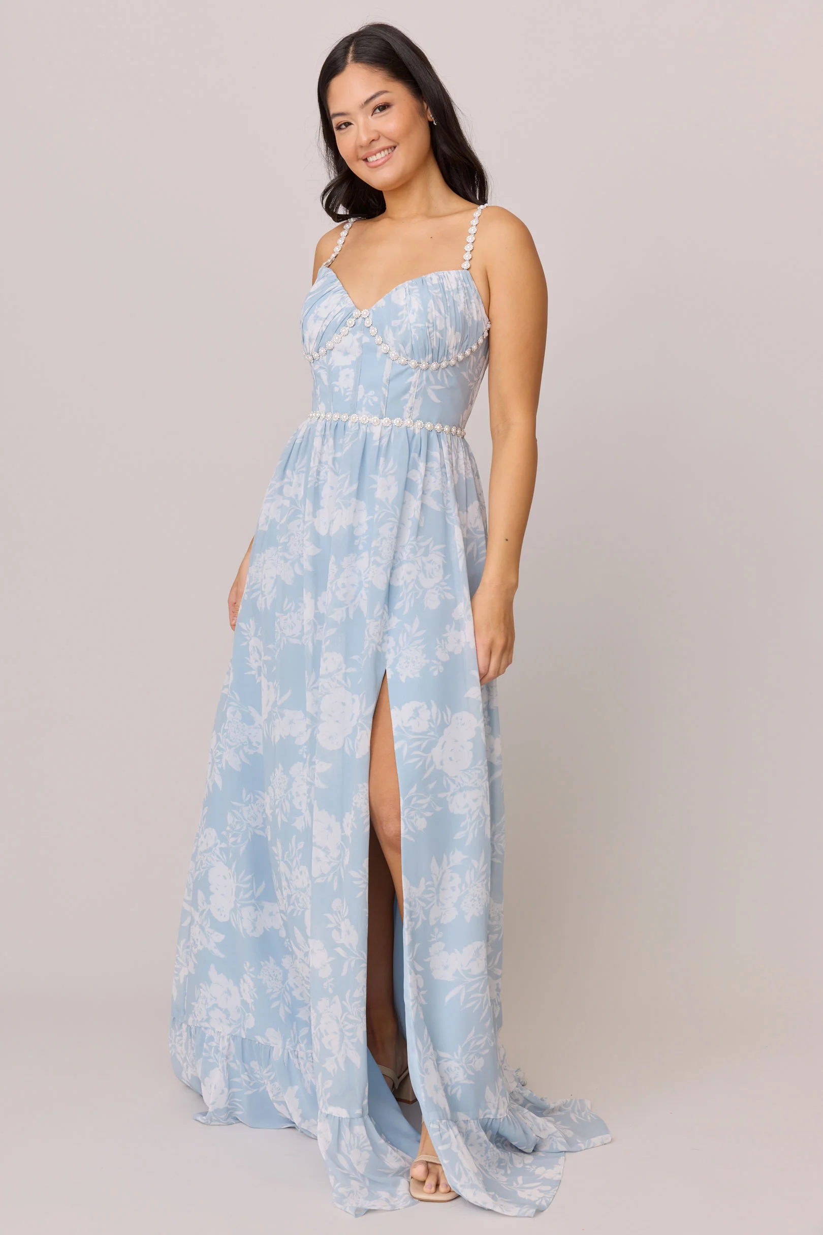Shylah Luxe Chiffon Floral Print Dress | Made To Order - Image 26