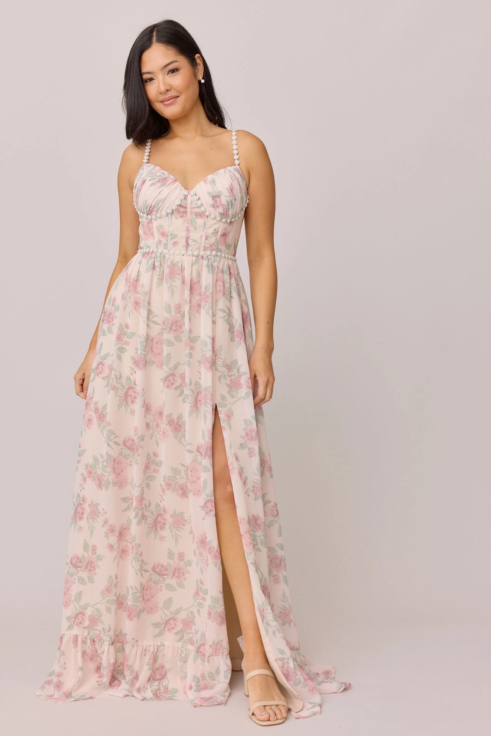 Shylah Luxe Chiffon Floral Print Dress | Made To Order - Image 9
