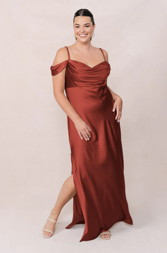 Sienna Satin Dress | Made To Order - Image 217