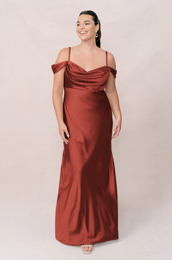 Sienna Satin Dress | Made To Order - Image 219