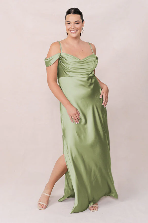 Sienna Satin Dress | Made To Order - Image 235