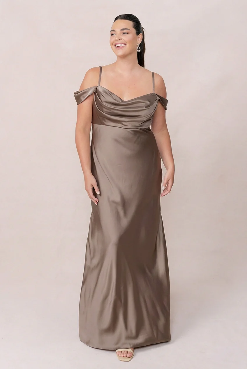 Sienna Satin Dress | Made To Order - Image 245