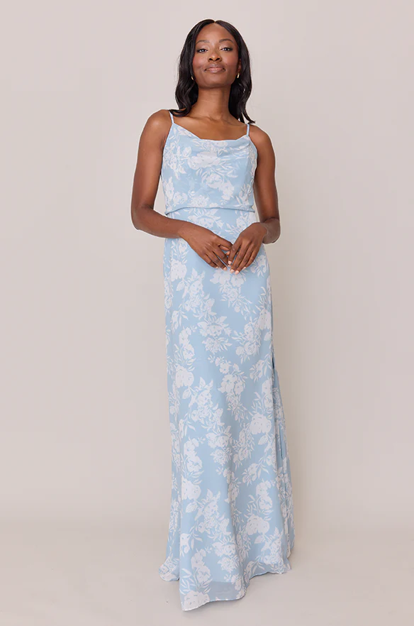 Skye Chiffon Floral Print Dress | Made To Order - Image 21