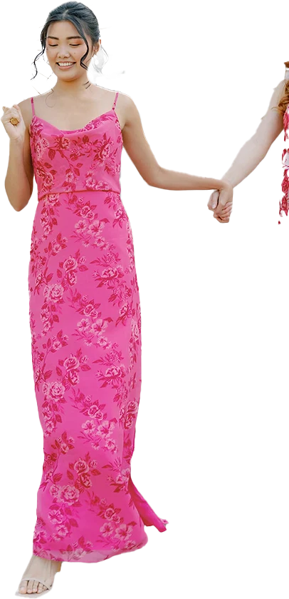 Skye Chiffon Floral Print Dress | Made To Order - Image 33