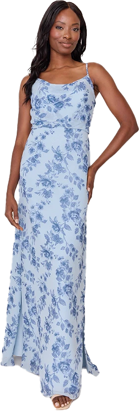 Skye Chiffon Floral Print Dress | Made To Order - Image 39