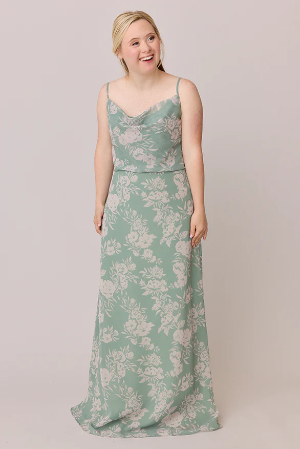 Skye Chiffon Floral Print Dress | Made To Order - Image 41